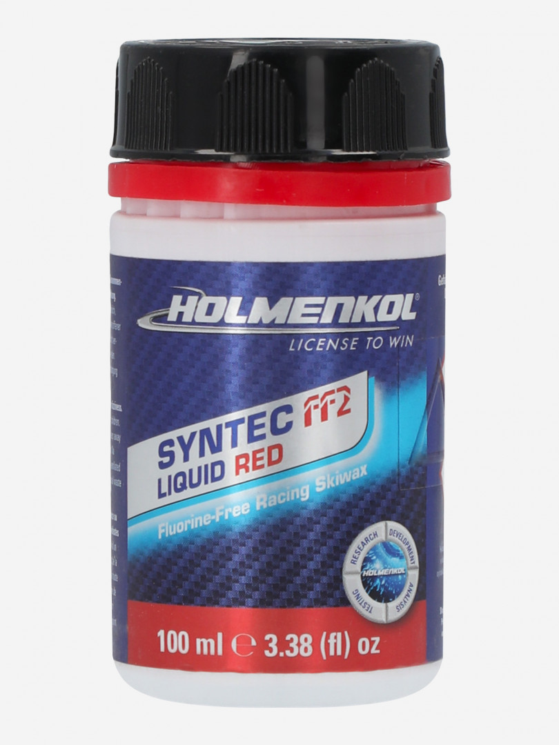 фото Мазь скольжения holmenkol syntec ff2, 100 мл, красный