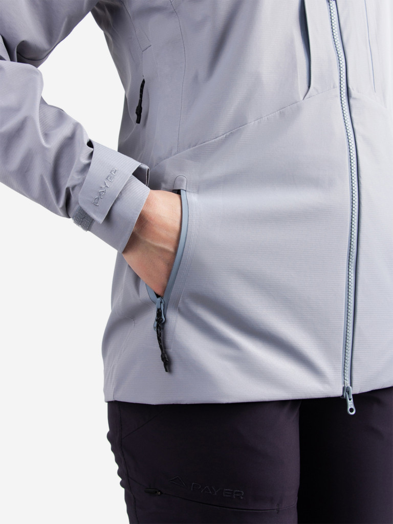 Куртка женская мембранная для рыбалки PAYER, Мира, светлый графит