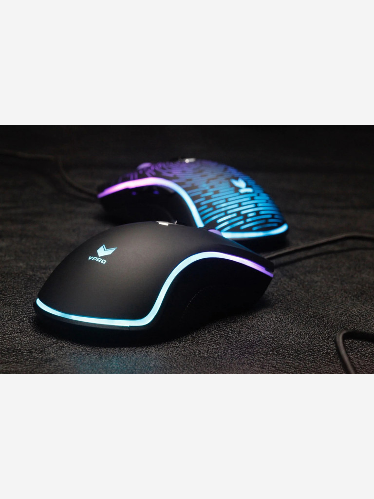 RAPOO Игровая мышь проводная V25S, цвет - черный (12277)