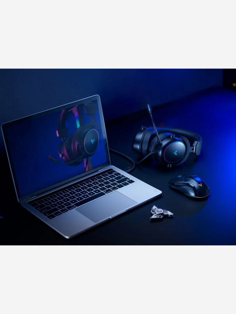 RAPOO Игровая гарнитура проводная VH300S-BL Virtual 7.1, цвет - черный (13331)