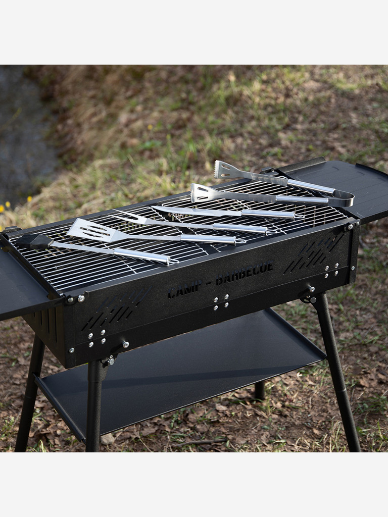 GRILLBOOM Набор для гриля 5 в 1, нерж. сталь 420/410, в защитном чехле