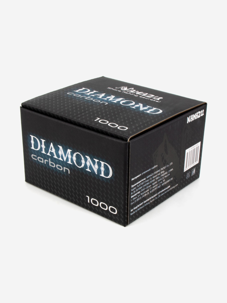 Катушка безынерционная Namazu Pro Diamond Carbon DC1000 , 8+1 подшипник, металлическая шпуля.