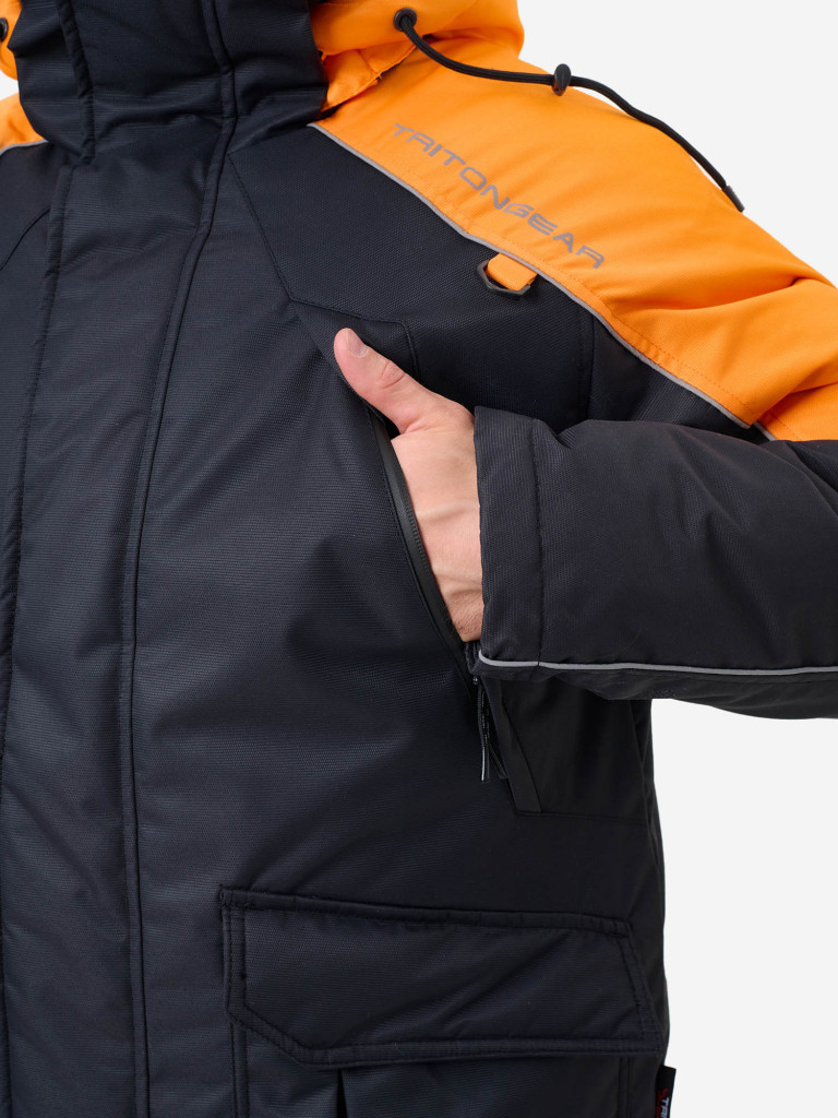 Костюм-поплавок Tritongear "Скиф" -40 Таслан, Черно-Оранжевый