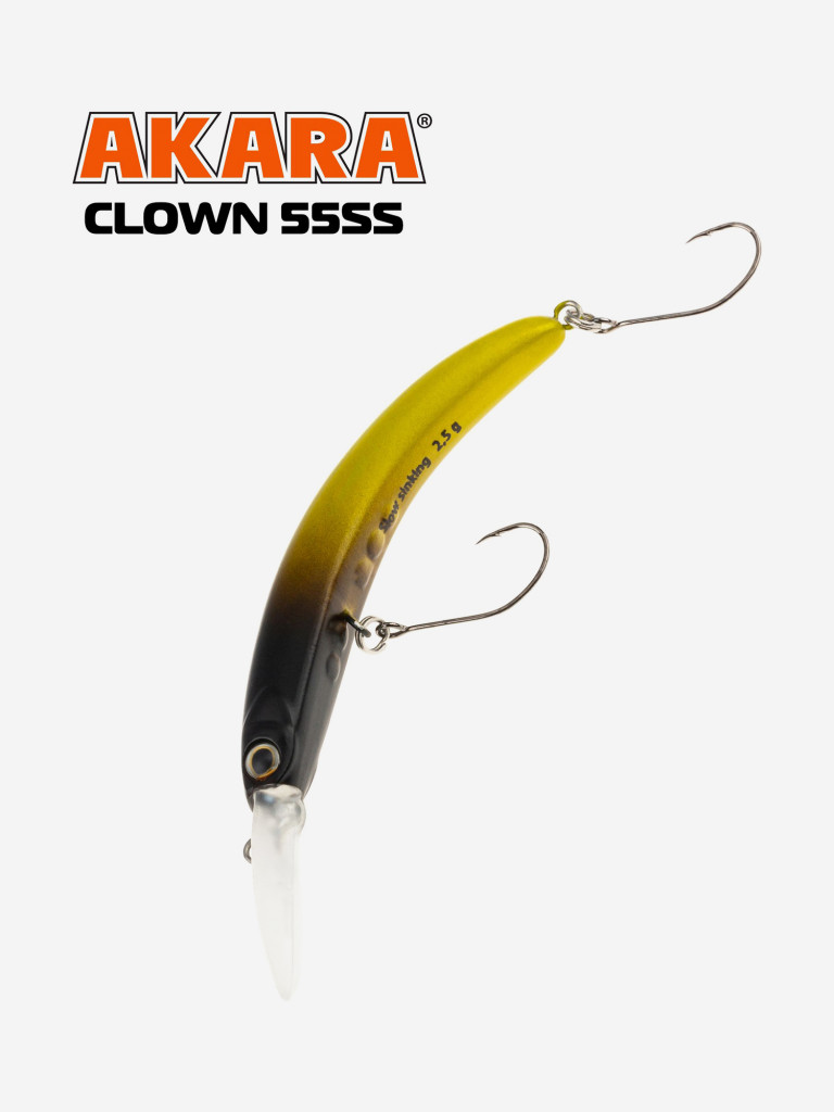 Воблер Akara Clown медленно-тонущий, на форель 55 мм. 2,5 гр. A257
