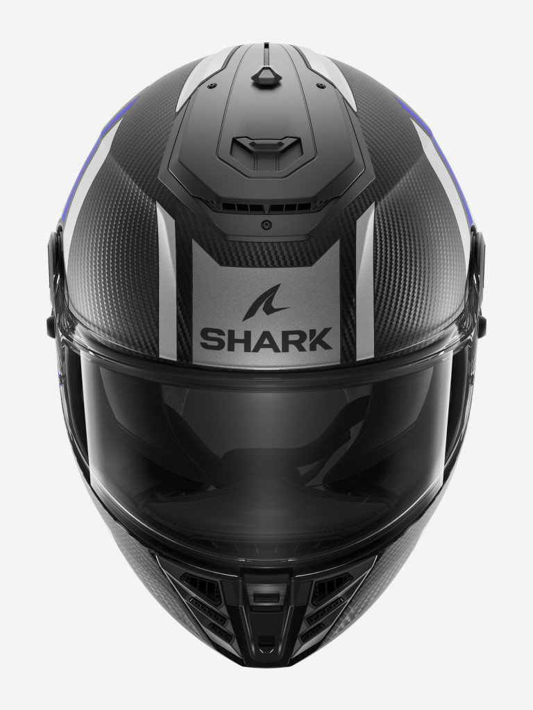 Мотошлем интеграл SHARK SPARTAN RS CARBON SHAWN MAT Black/Blue/Silver