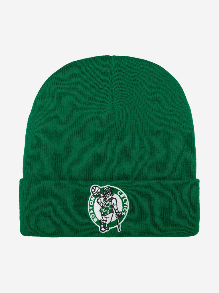 Шапка с отворотом MITCHELL NESS EU175-TEAMTALK-KEL Boston Celtics NBA (зеленый)
