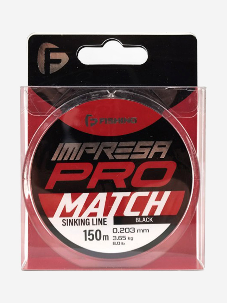 Леска Impresa Pro Match Black F-FISHING 150м 0,203мм 3,65кг/8lb
