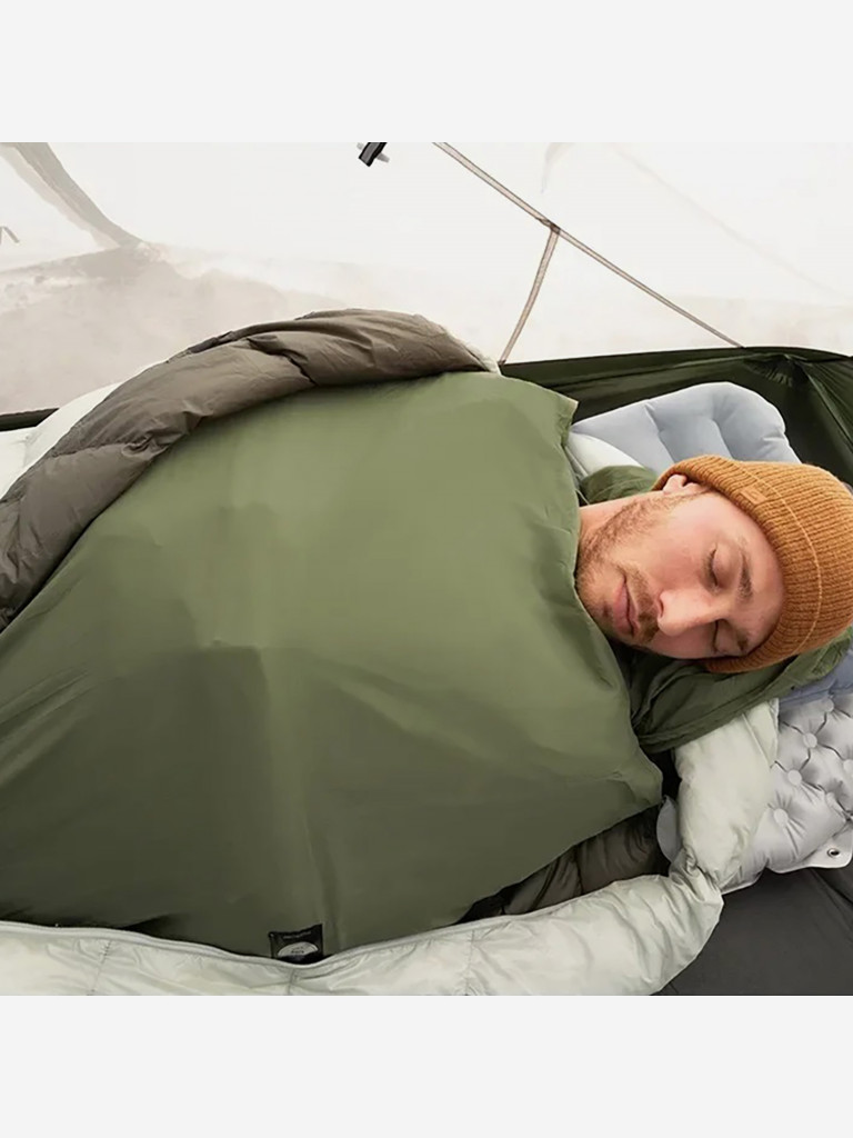Сверхлегкий вкладыш для спальника Naturehike , зеленый