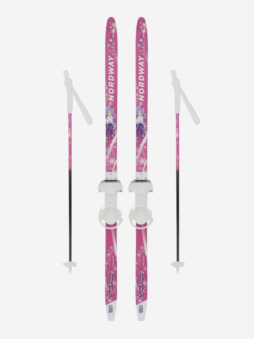 фото Комплект лыжный детский nordway kg snowprincess soft, розовый