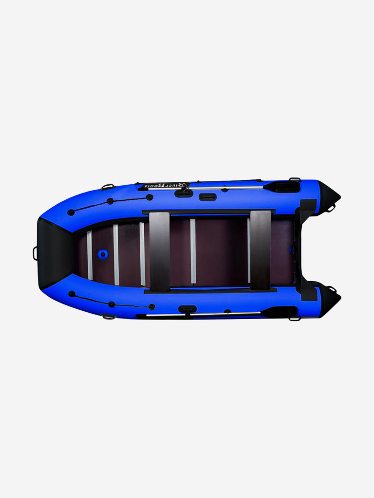 Лодка ПВХ RiverBoats RB 370 (Киль) (Черно-синий)