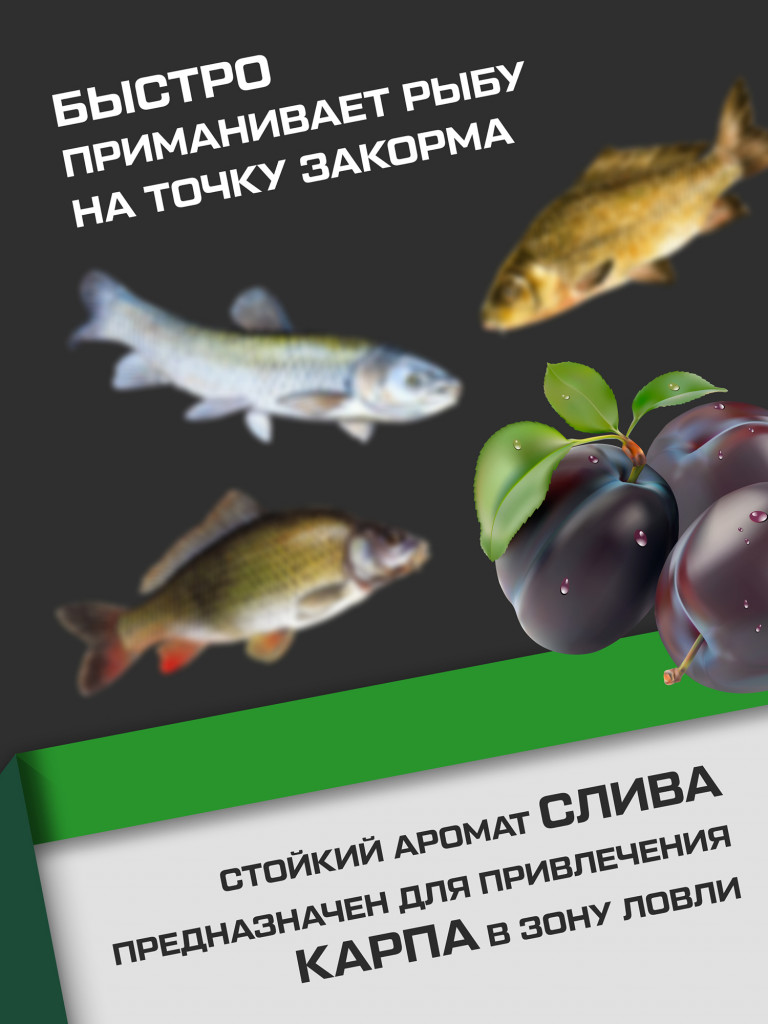 Прикормка для рыбы F-FISHING PRO Carp Слива 1кг