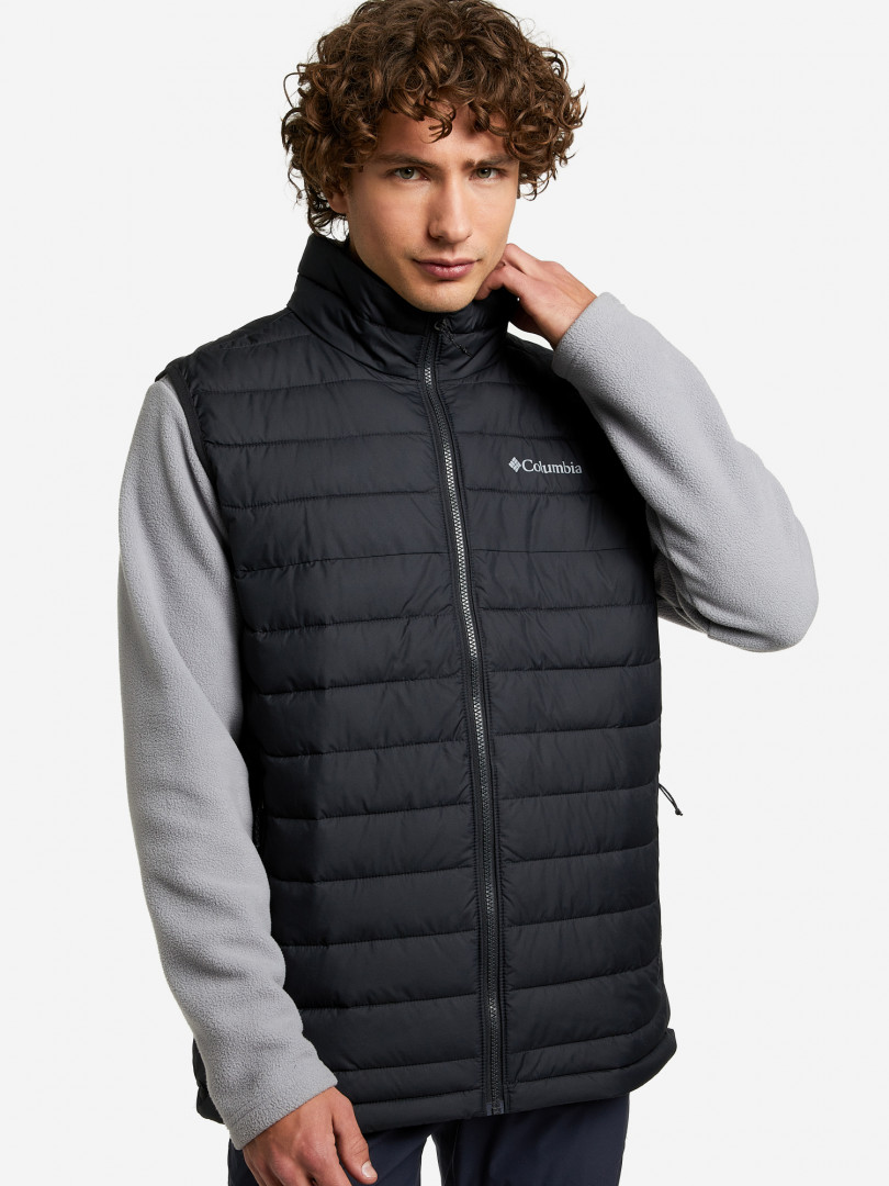 Жилет утепленный мужской Columbia Powder Lite Vest 19537070299 Черный, размер 46,54,50, 52,48, 50,56, фото 1