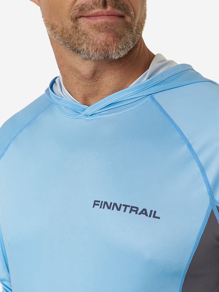 Лонгслив мужской FINNTRAIL Wave с капюшоном