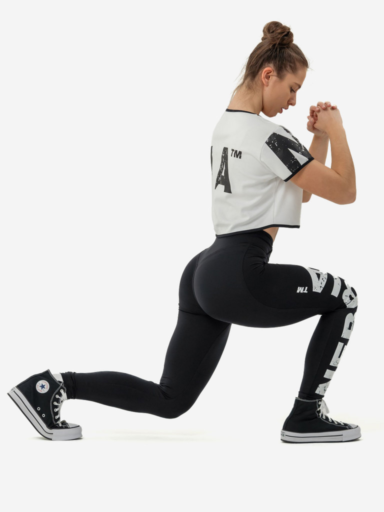 Легинсы спортивные женские High waisted gym leggings GLUTE CHECK 613