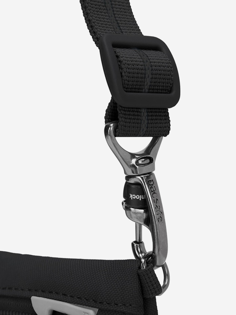 Сумка антивор Pacsafe GO crossbody pouch, черная смола, 3,5 л.