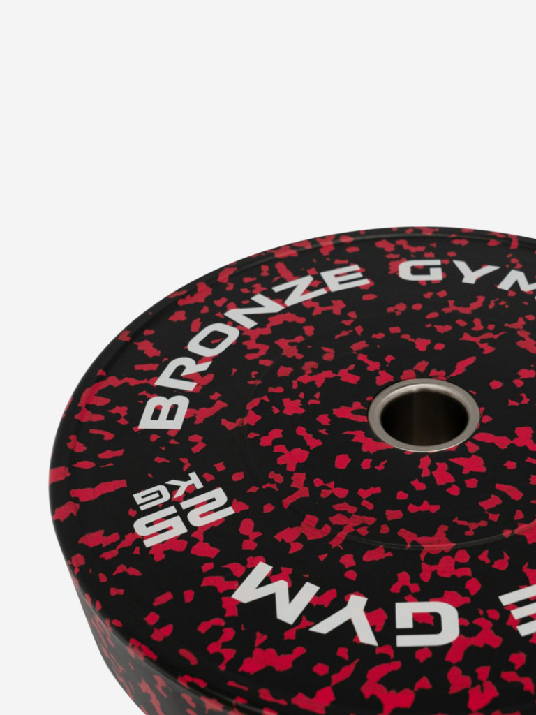 Диск для штанги бамперный BRONZE GYM камуфляж 25 кг