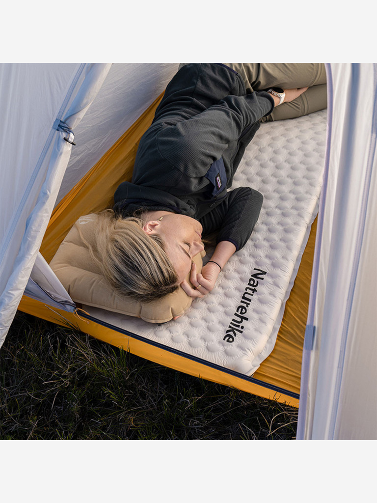 Коврик самонадувающийся Naturehike Yugu Ultralight Automatic Inflatable Cushion Square Blue Large Blue