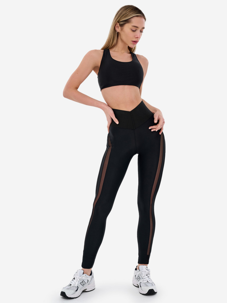 Лосины женские Bona Fide Stripcut Leggings "Black"