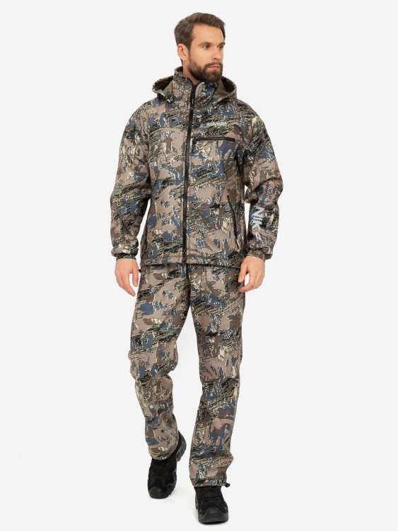 Костюм мужской Huntsman Никс Люкс демисезонный ветровлагозащитный из мембранной ткани для охоты и рыбалки