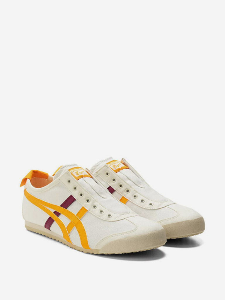 Кроссовки Onitsuka Tiger Mexico 66 Slip On 'Cream Citrus Red'