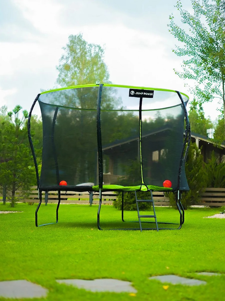Каркасный батут Jump Power 12 ft Pro Stable Point Green