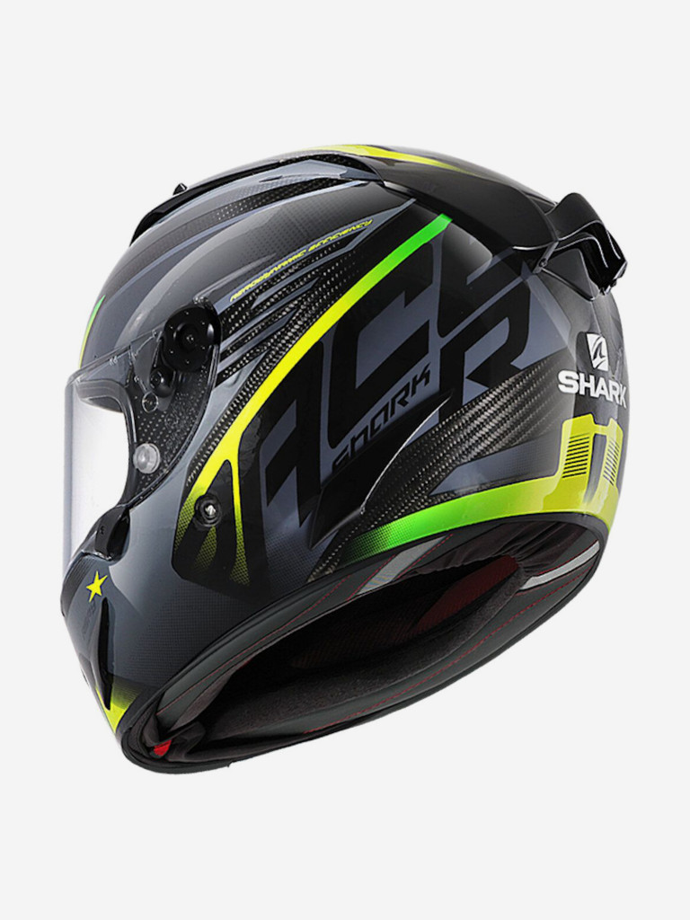 Мотошлем интеграл Shark RACE-R PRO CARBON ASPY Black/Anthracite/Yellow