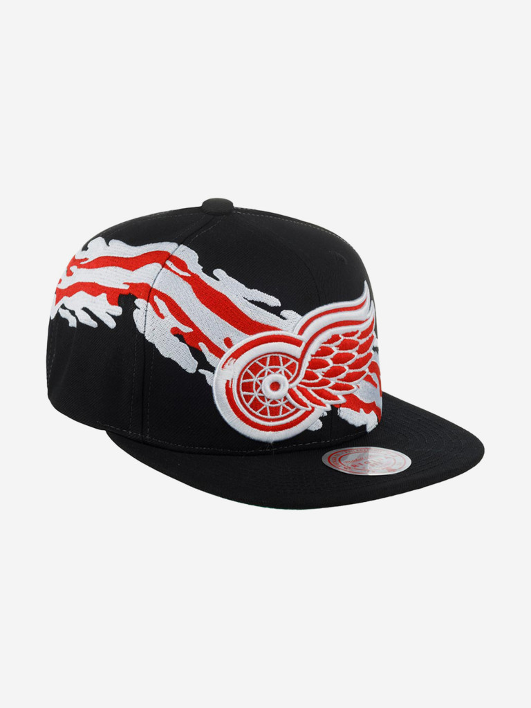 Бейсболка с прямым козырьком MITCHELL NESS 6HSSSH22087-DRWBLCK Detroit Red Wings NHL