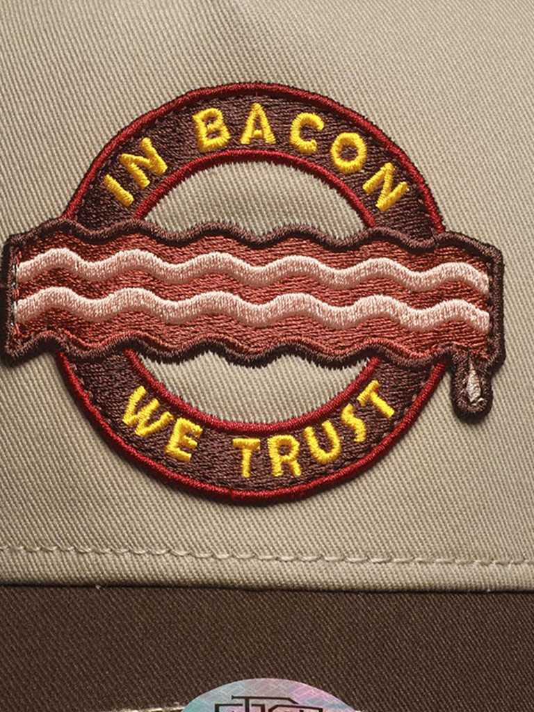 Бейсболка с сеточкой DJINNS HFT Cap Food Bacon (коричневый)