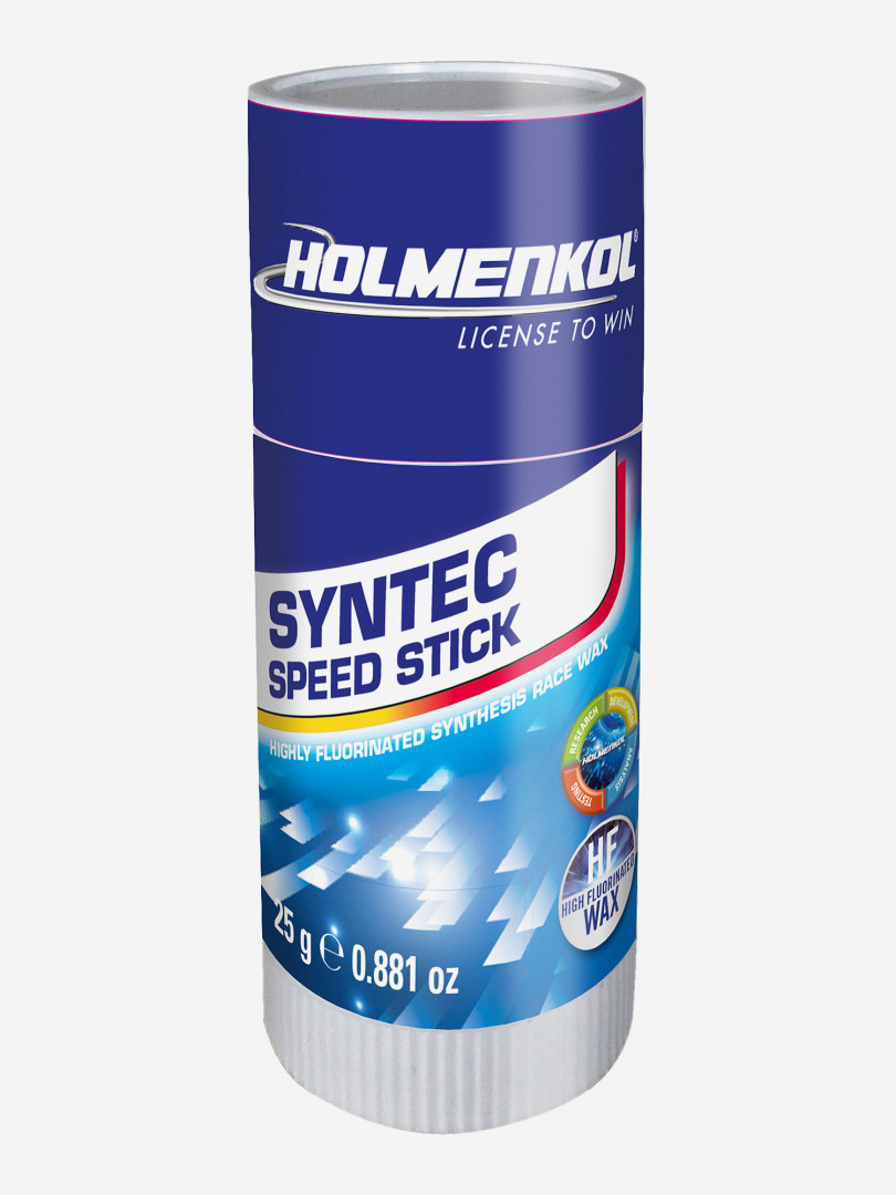 фото Мазь скольжения быстрого нанесения holmenkol syntec speed stick, синий