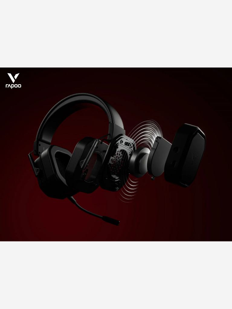 RAPOO Игровая гарнитура беспроводная VH850-BL, цвет - черный (13332)