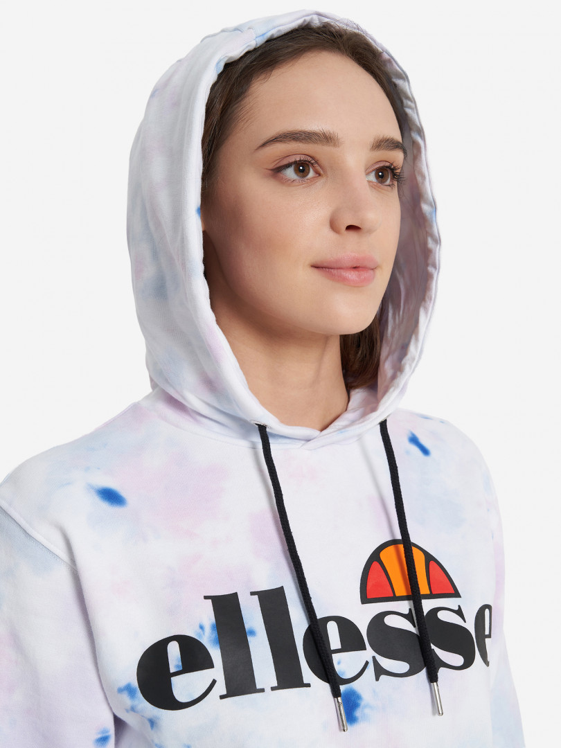 фото Худи женская ellesse torices tie dye, розовый