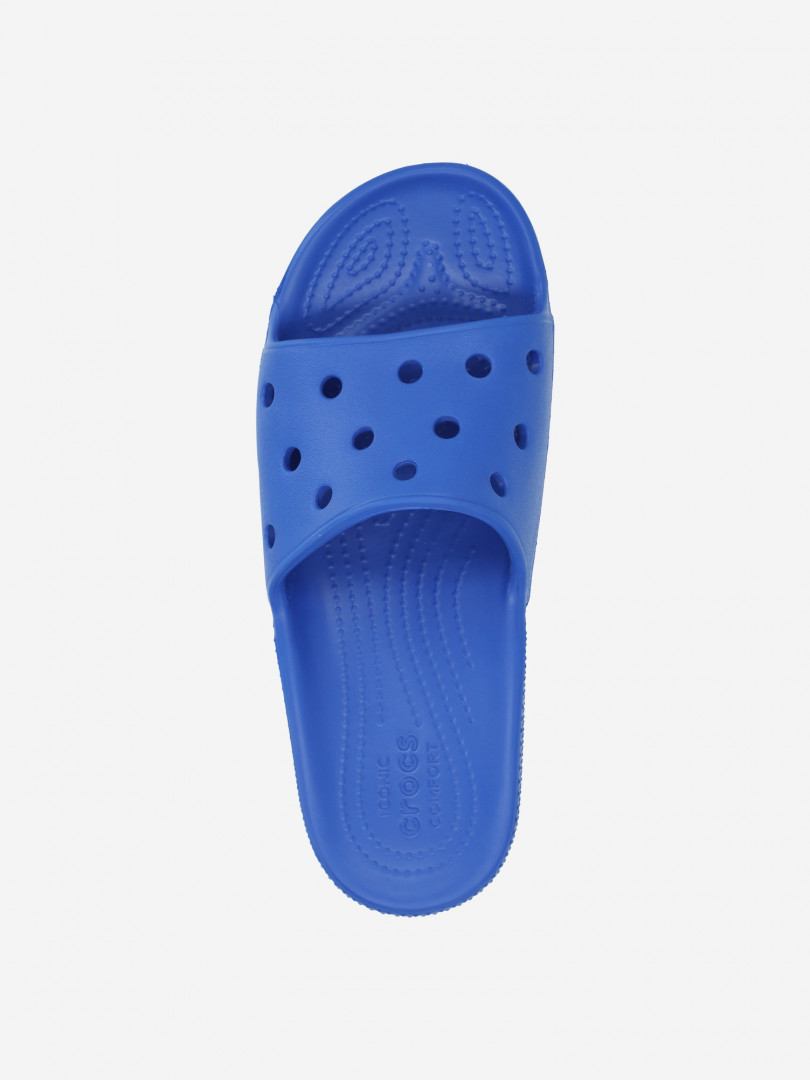 фото Шлепанцы детские crocs classic crocs slide k, голубой