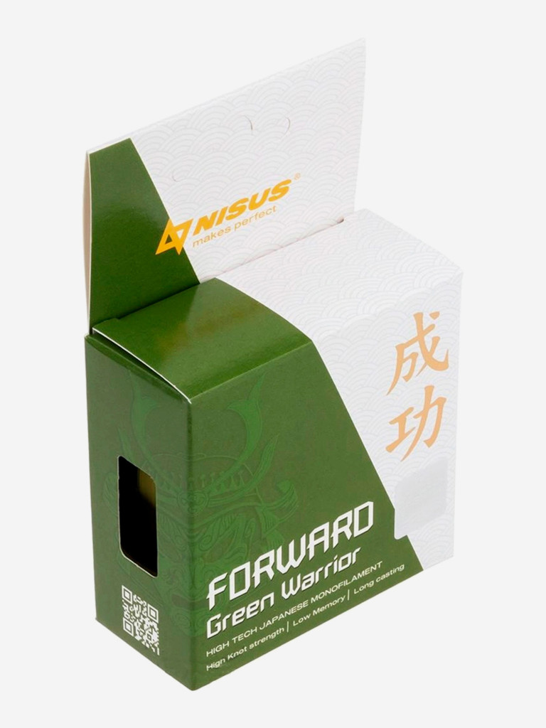 Леска для рыбалки Nisus FORWARD Green Warrior Nylon 0,496мм, 100м, 17,6кг, оливковый