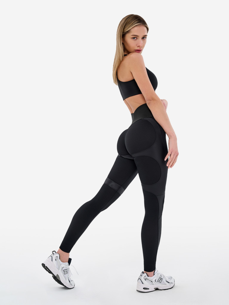 Лосины женские Bona Fide Leggings Correct Push-up Black черный цвет —  купить за 5950 руб., отзывы в интернет-магазине Спортмастер