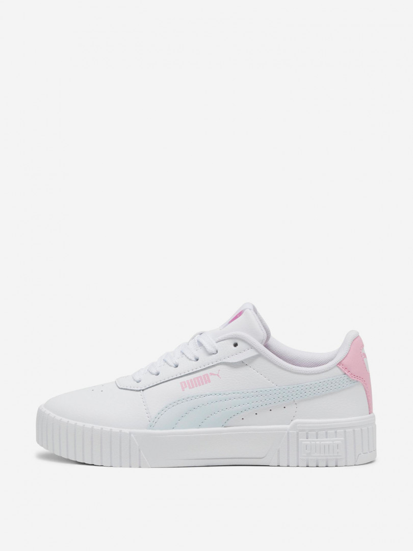 фото Кеды для девочек puma carina 2.0 jr, белый