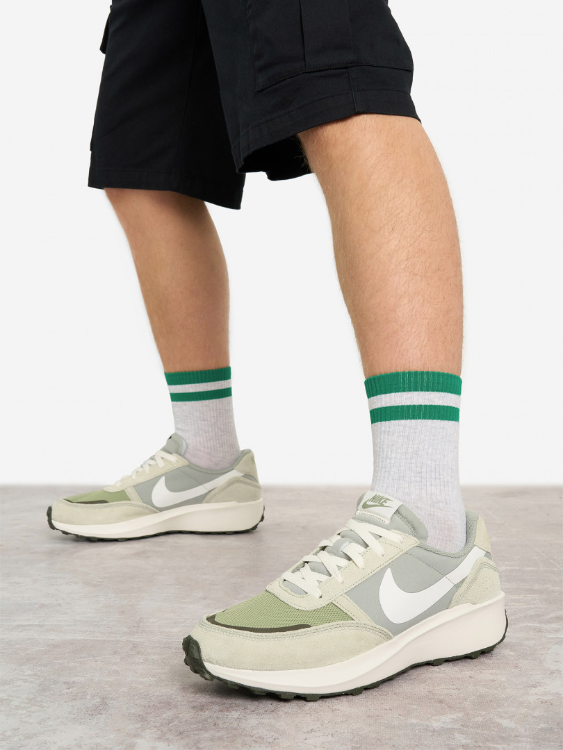 фото Кроссовки мужские nike waffle debut, зеленый