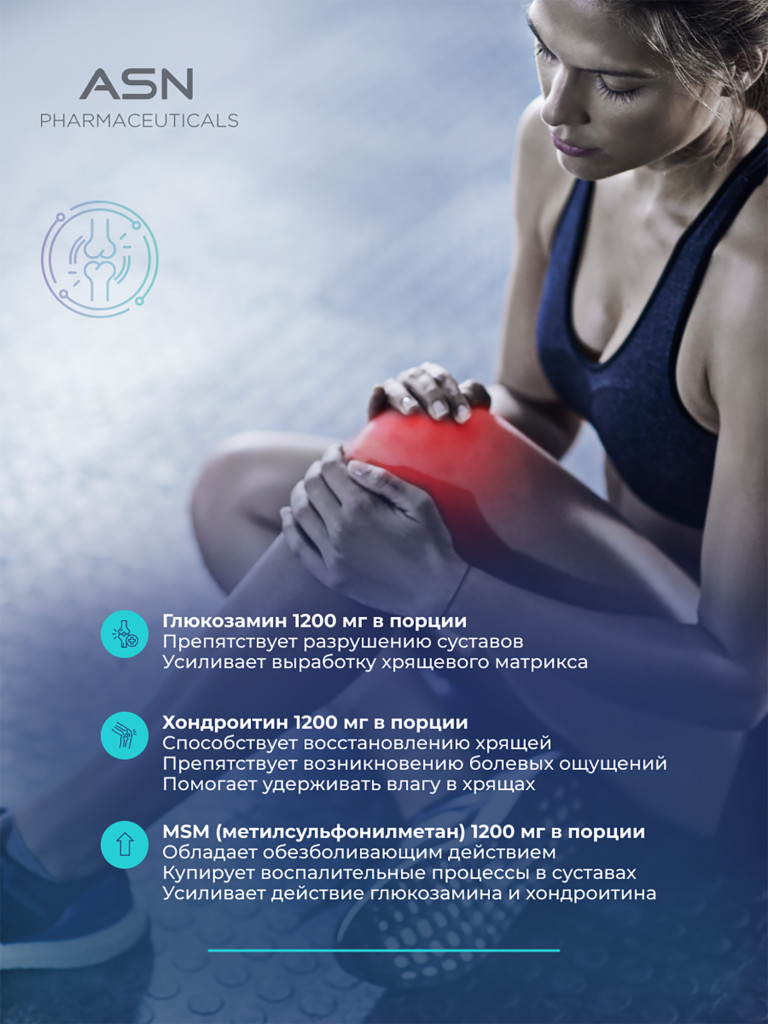 Глюкозамин Хондроитин Мсм, ASN PHARMACEUTICALS, 120 капсул
