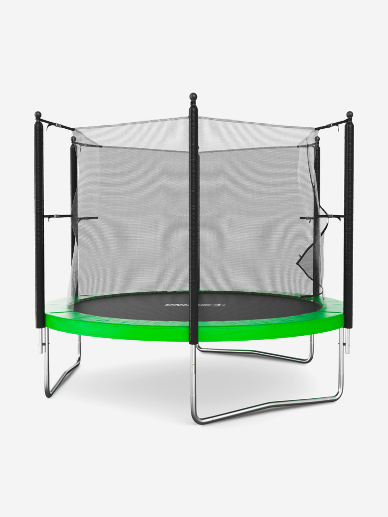 Батут каркасный UNIX Line Simple 10 ft Green с внутренней защитной сеткой, общий диаметр 305 см, до 140 кг
