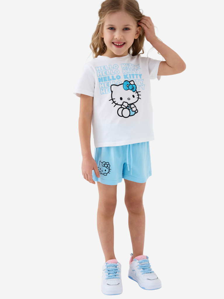 Комплект для девочек: футболка, шорты PlayToday