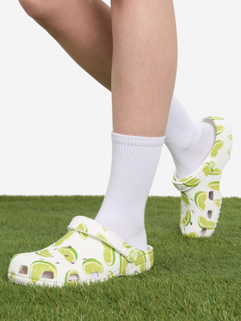 фото Сабо женские crocs classic, зеленый