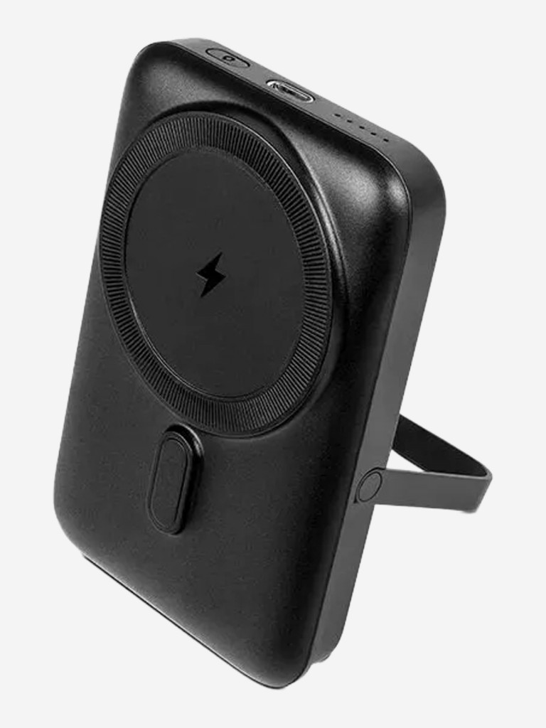 Внешний аккумулятор портативный TTEC ReCharger Pro M 10.000mAh MagSafe Compatible PD 20W Powerbank c подставкой. Цвет: черный