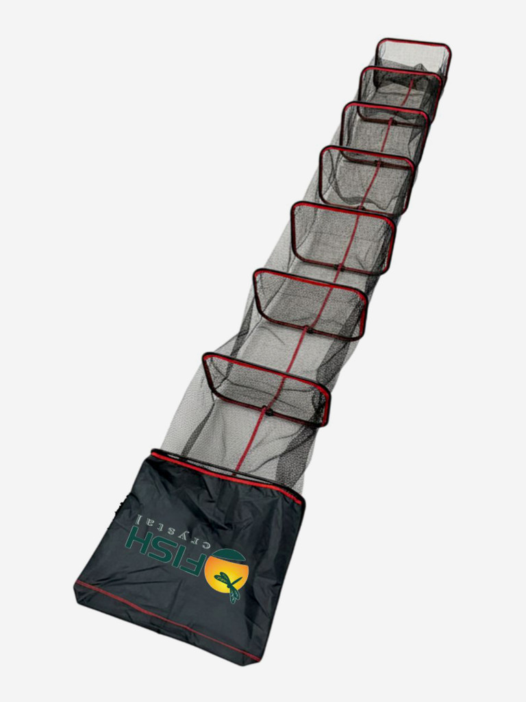 Рыболовный садок Fish Crystal прорезиненный с внешними ободами от протирания 4м