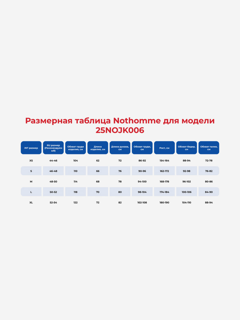 Куртка унисекс NOTHOMME MONTEREST SHUN TIME