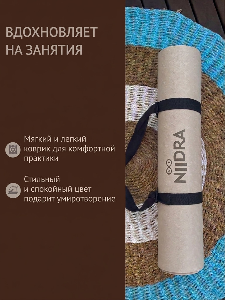 Спортивный коврик NiiDRA Basic