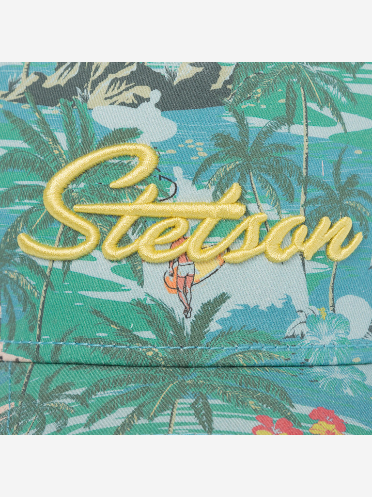 Бейсболка с сеточкой STETSON 7741126 TRUCKER CAP ALOHA PRINT (голубой)