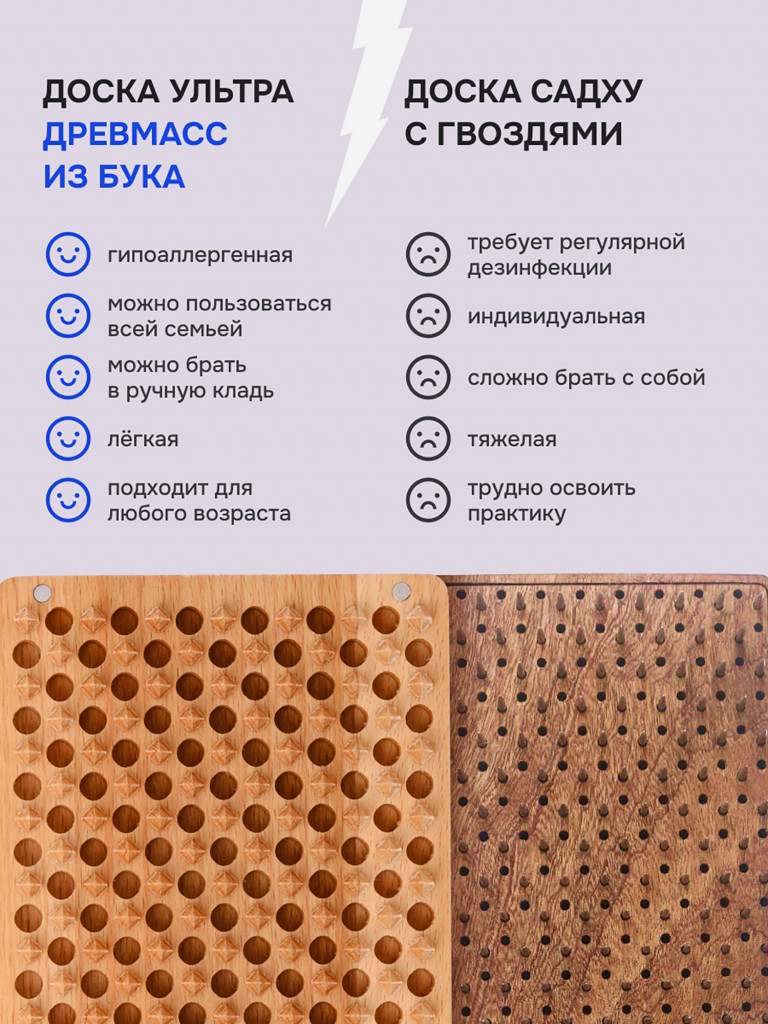 Доска Садху Drevmass Ultra из натурального бука.