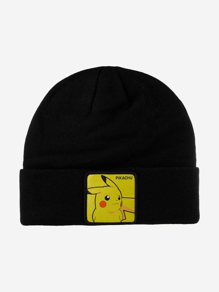 Шапка с отворотом CAPSLAB CL/PKM/1/BON/PIK1 Pokemon Pikachu (черный)