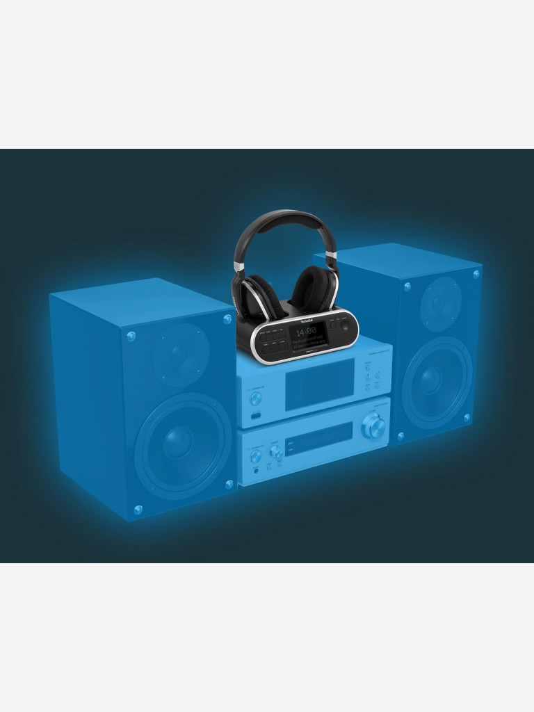 Беспроводные наушники с большой дальностью связи, Германия, Technisat Stereoman 2 DAB+ 0000/9129