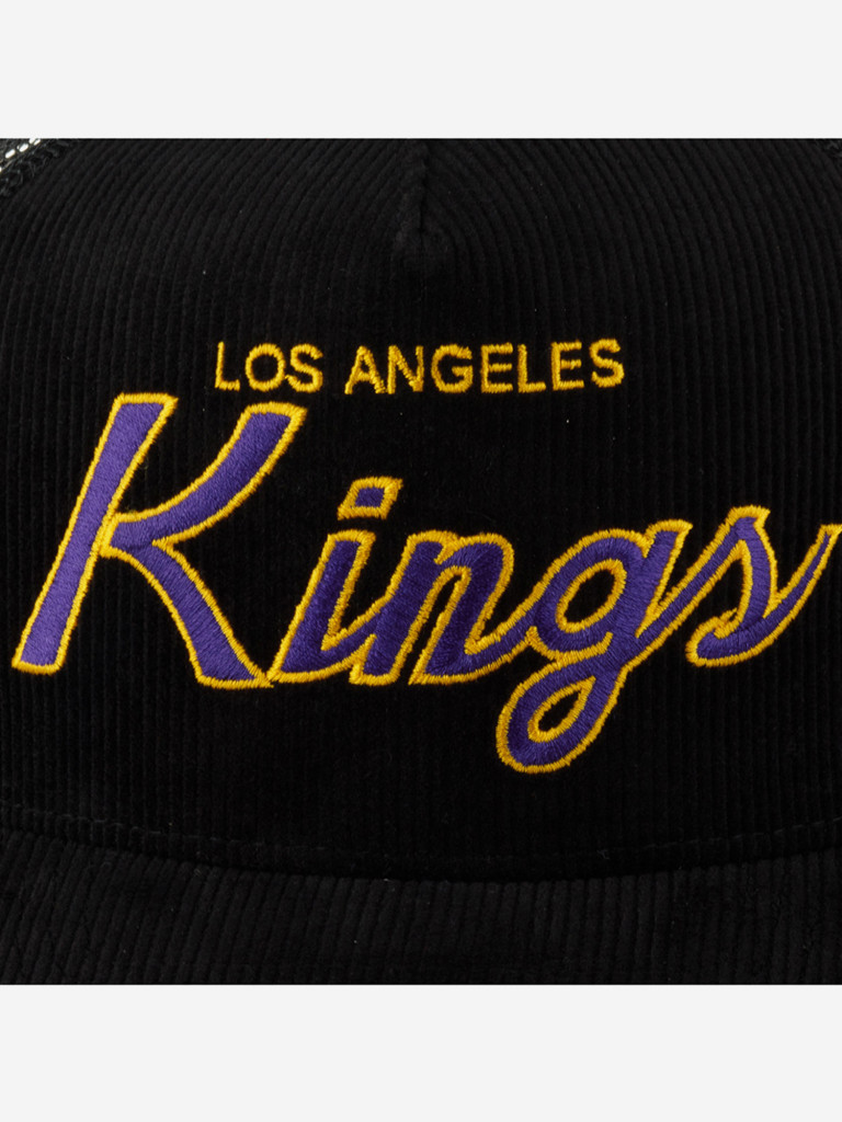 Бейсболка с сеточкой MITCHELL NESS HHSS6006-LAKYYPPPBLCK Los Angeles Kings NHL