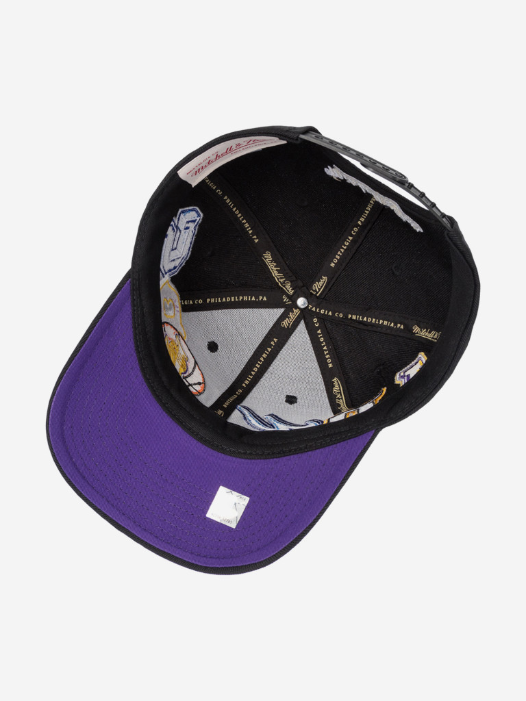Бейсболка MITCHELL NESS HP10412-LALBLCK Los Angeles Lakers NBA (черный)